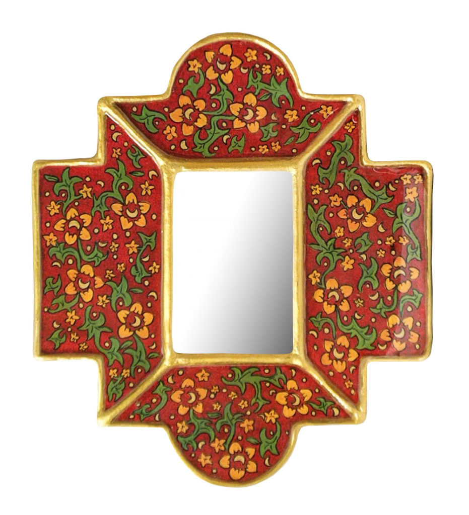 Specchio rossoarancio Sandra Marcelloni