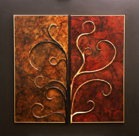 Contraddizioni - sculture su tela - Sandra Marcelloni