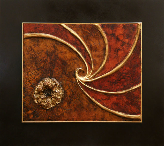 Cosmo Opera d'arte contemporanea di Sandra Marcelloni - Scultura su tela