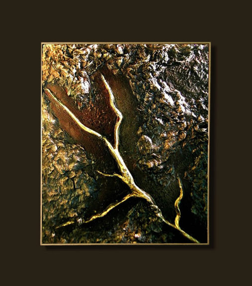 Sete di vita - Sandra MArcelloni - Sculture su tela Opere arte contemporanea