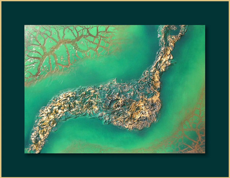 vita madre natura - scultura su tela - Sandra Marcelloni