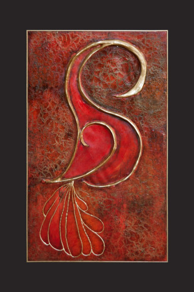 La Fenice - scultura su tela - Sandra Marcelloni