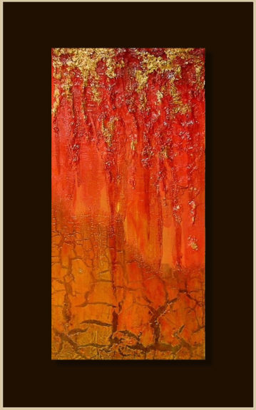 Pioggia d'autunno opera d'arte contemporanea - Sandra Marcelloni