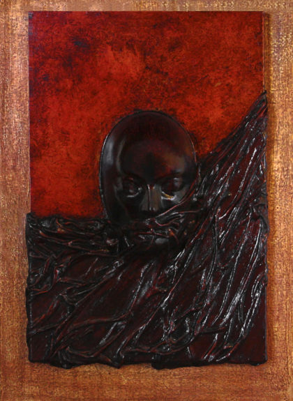 Omerta - scultura su tela - Sandra Marcelloni - Opera d'arte contemporanea